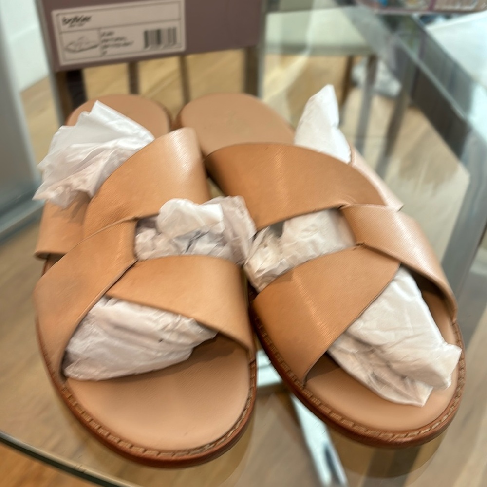Botkier Women's Zuri Leather Slide Sandals
